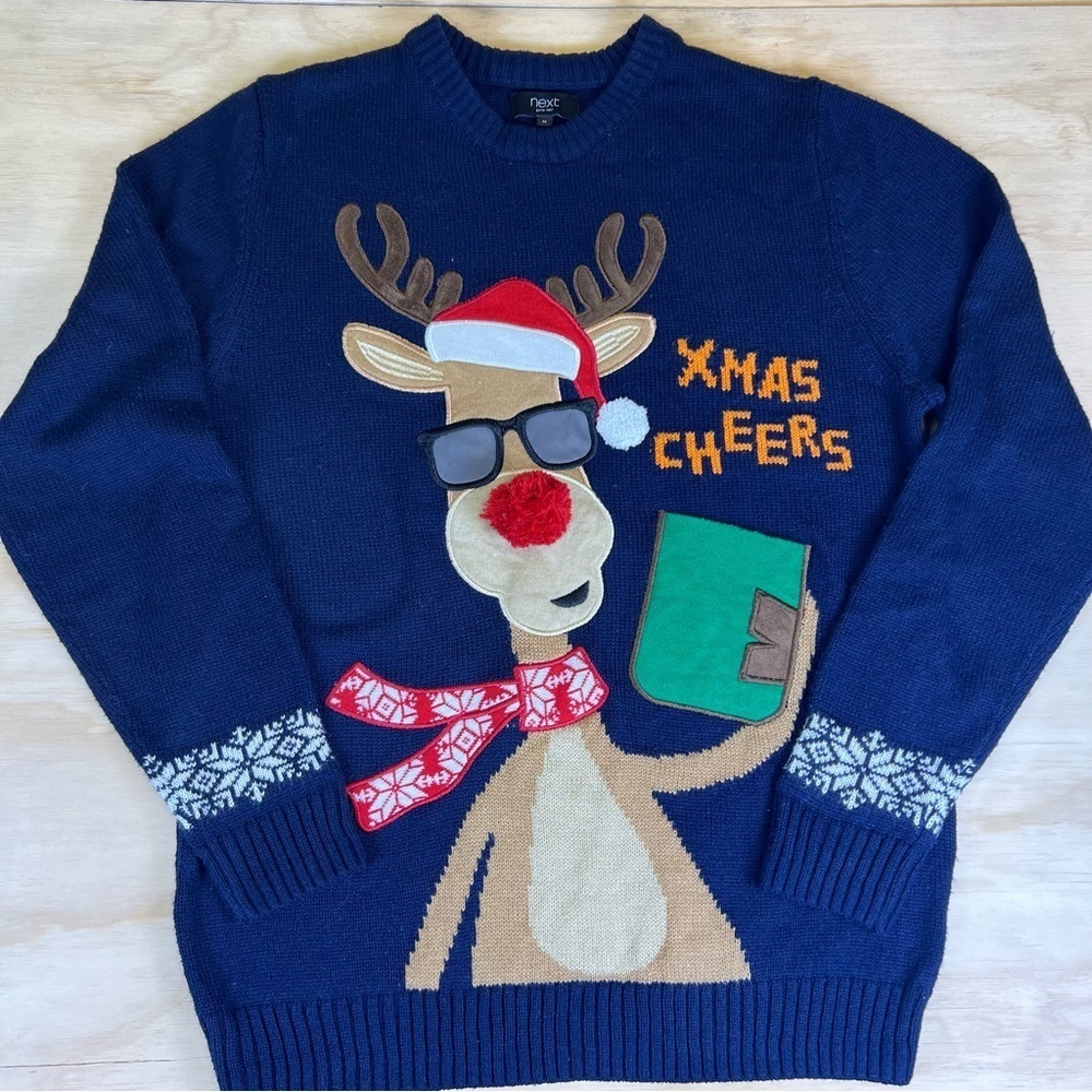 Ugly Reindeer Christmas Sweater Size M